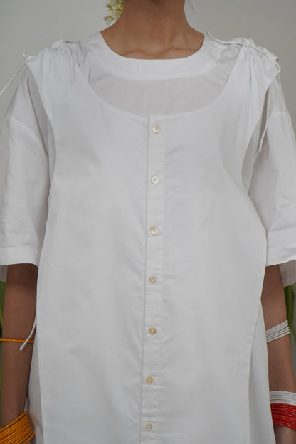 Kurta - shirt placket yoke T-shirt