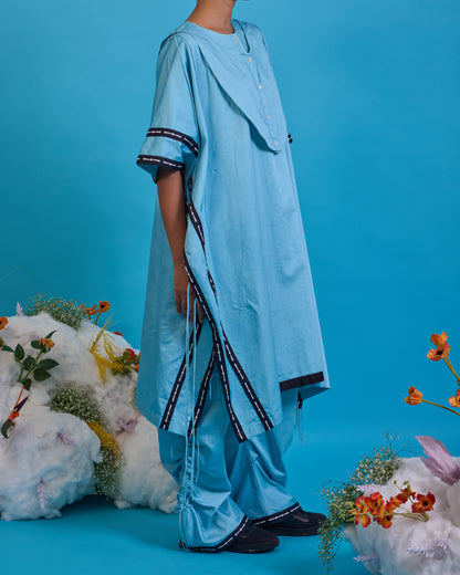 Kurta yoke - cords kaftan set